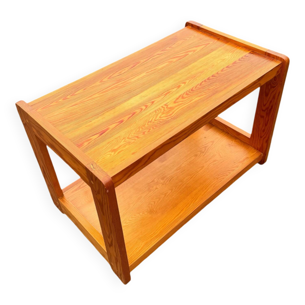 Table basse vintage à double plateau, vers 1970
