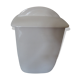Art deco white ceramic pot