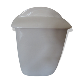 Art deco white ceramic pot