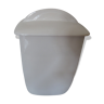 Art deco white ceramic pot