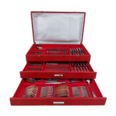 Housewife 130 pieces in silver metal goldsmith Platil
