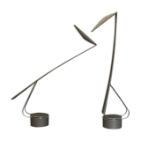 Pair of vintage Italian lamp Dove by Colombo and Barbaglia, 1980