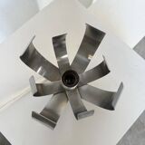 Oxar space age chrome flower wall light