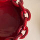 Vallauris ceramic cup with chain decoration