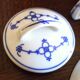 Sugar bowl and porcelain top Jäger Eisenberg - Saxon Blue