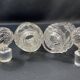Pair of early 20th century SAINT LOUIS crystal perfume bottles, Fleurs de viole model