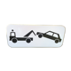 Enameled sign post