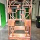 Collectible decorative Chinese library in exotic wood.