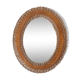 Miroir en rotin vintage