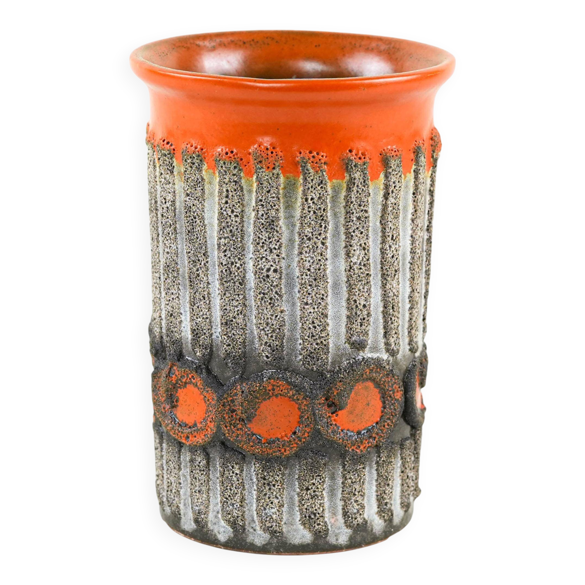 Ceramic vase, German design, 1960s, manufactured by Strehla