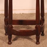 walnut side table in high period style