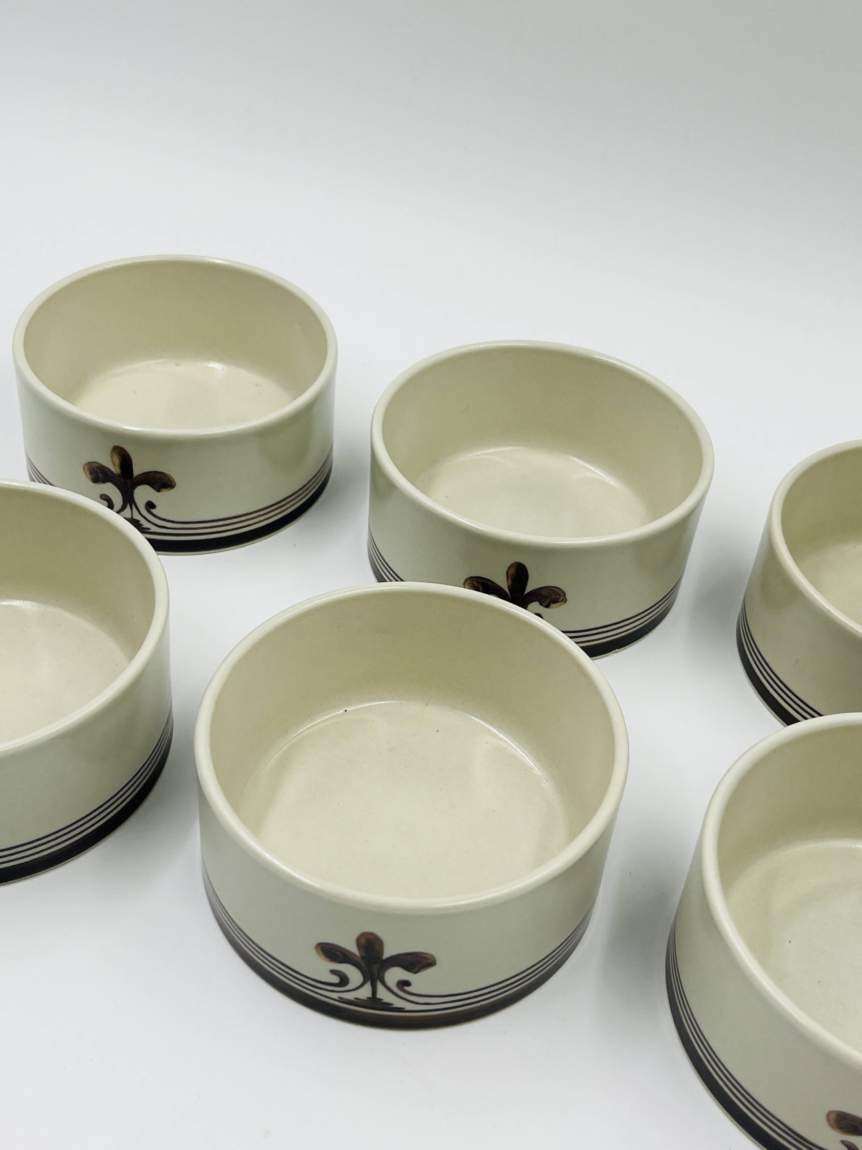 6 Ramequins Rosenthal studio-line "Siena" par Richard Scharrer 1970