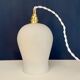 Baladeuse tulipe vintage en opaline blanche