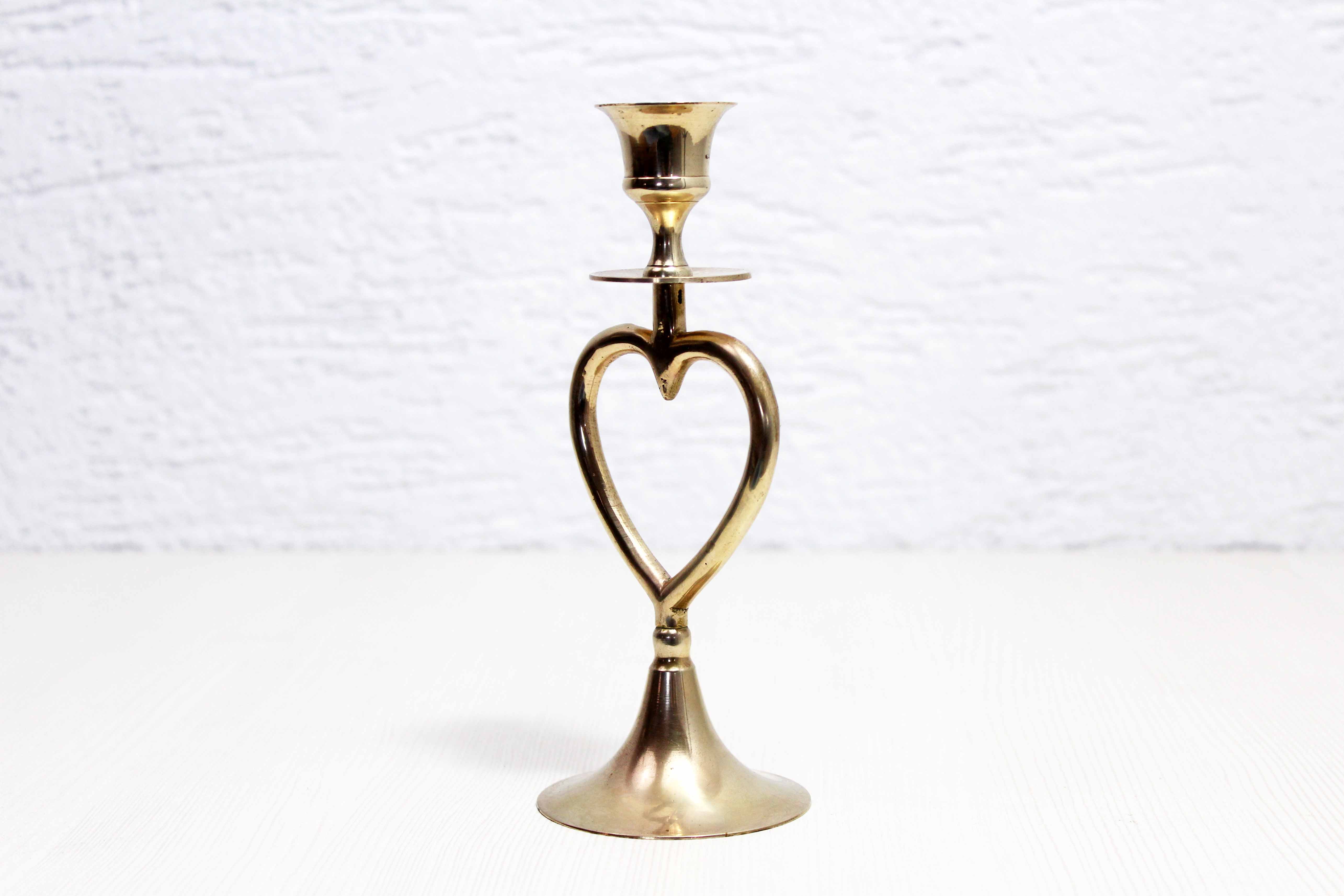 Vintage brass candle holder