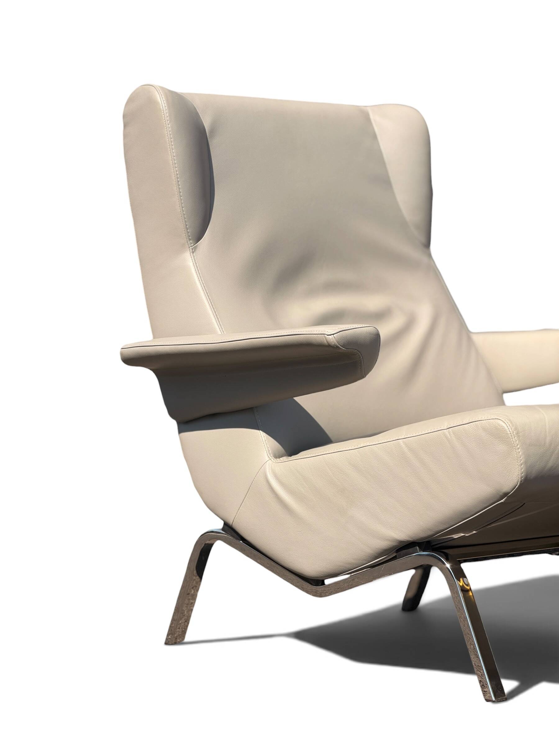 Archi armchair in grey leather by Pierre Paulin - Ligne Roset Edition