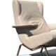 Archi armchair in grey leather by Pierre Paulin - Ligne Roset Edition