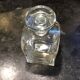 Vintage Italy glass and crystal carafe with cork