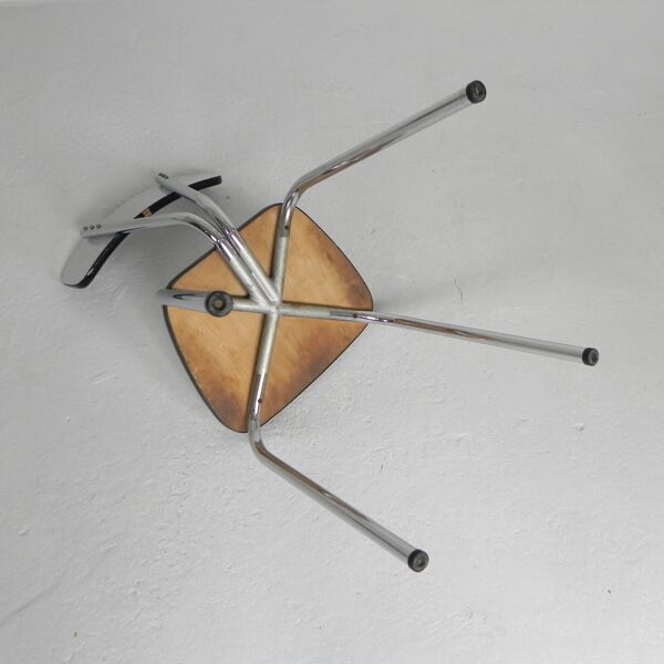 Ensemble de 4 chaises de salle à manger en Formica, années 1960