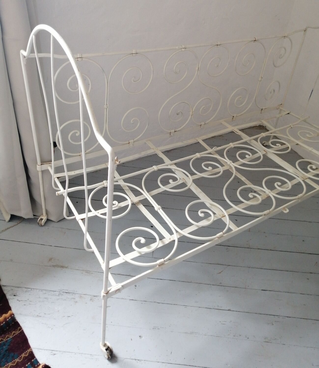 Lit banquette fer forgé
