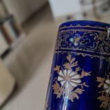 Enamelled scroll vase