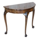 Console half-moon style Thomas Chippendale in flame mahogany.