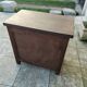 ARANJOU vintage solid elm brutalist bar cabinet