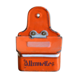 Red sheet metal matchbox