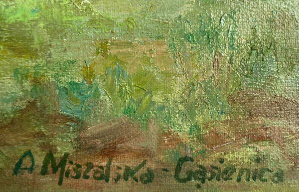 Pendant de tableaux hst ''paysage'' par anna miszalska-gąsienica (1962)