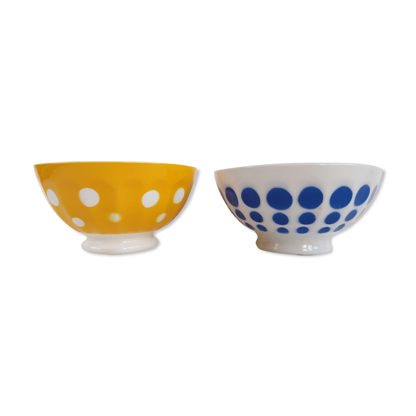Set 2 polka dot bowls