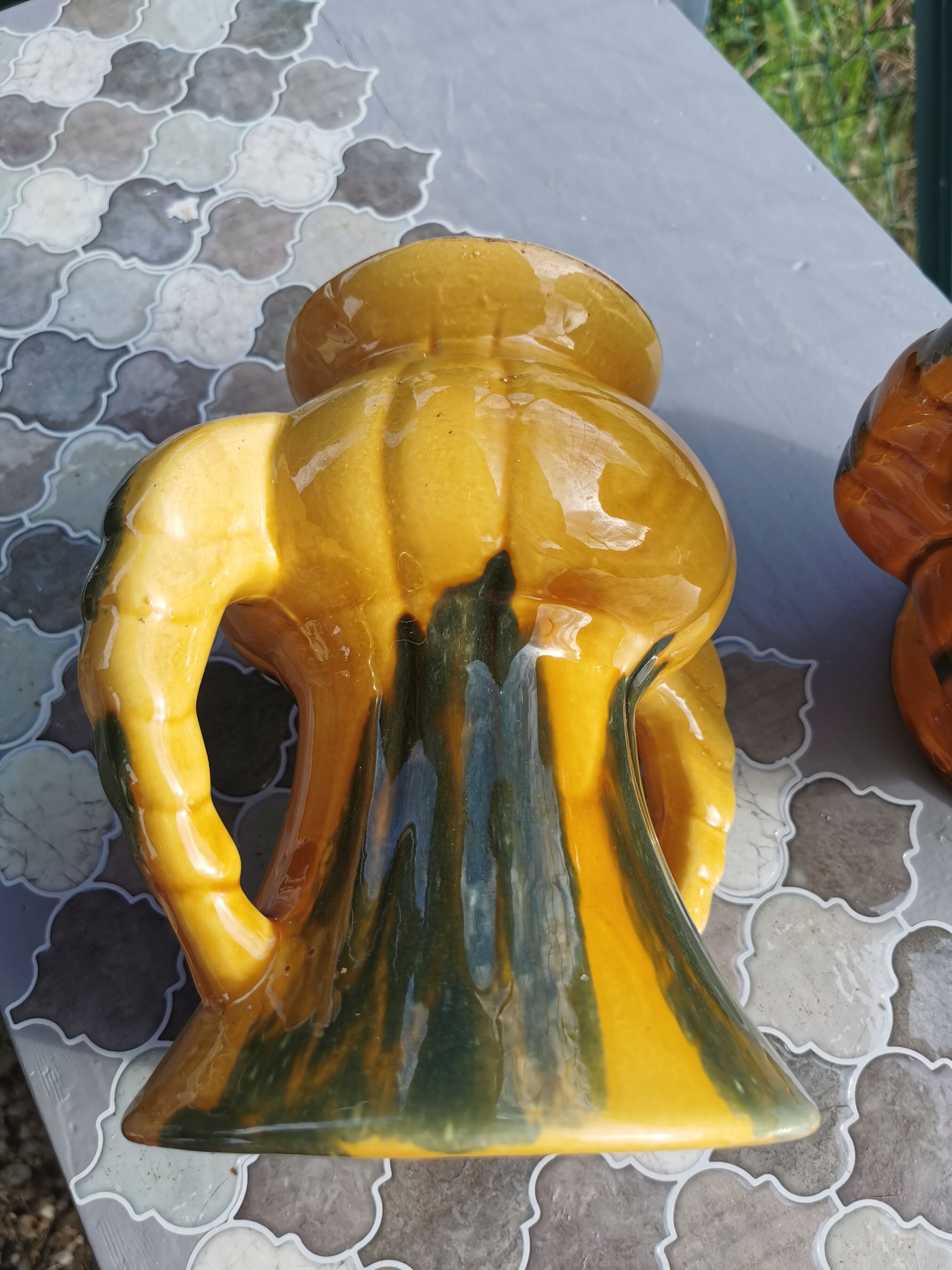 Pair of vintage ceramic vintage vases