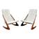 Pair of Danish armchairs model Boomerang by Mogens Kold