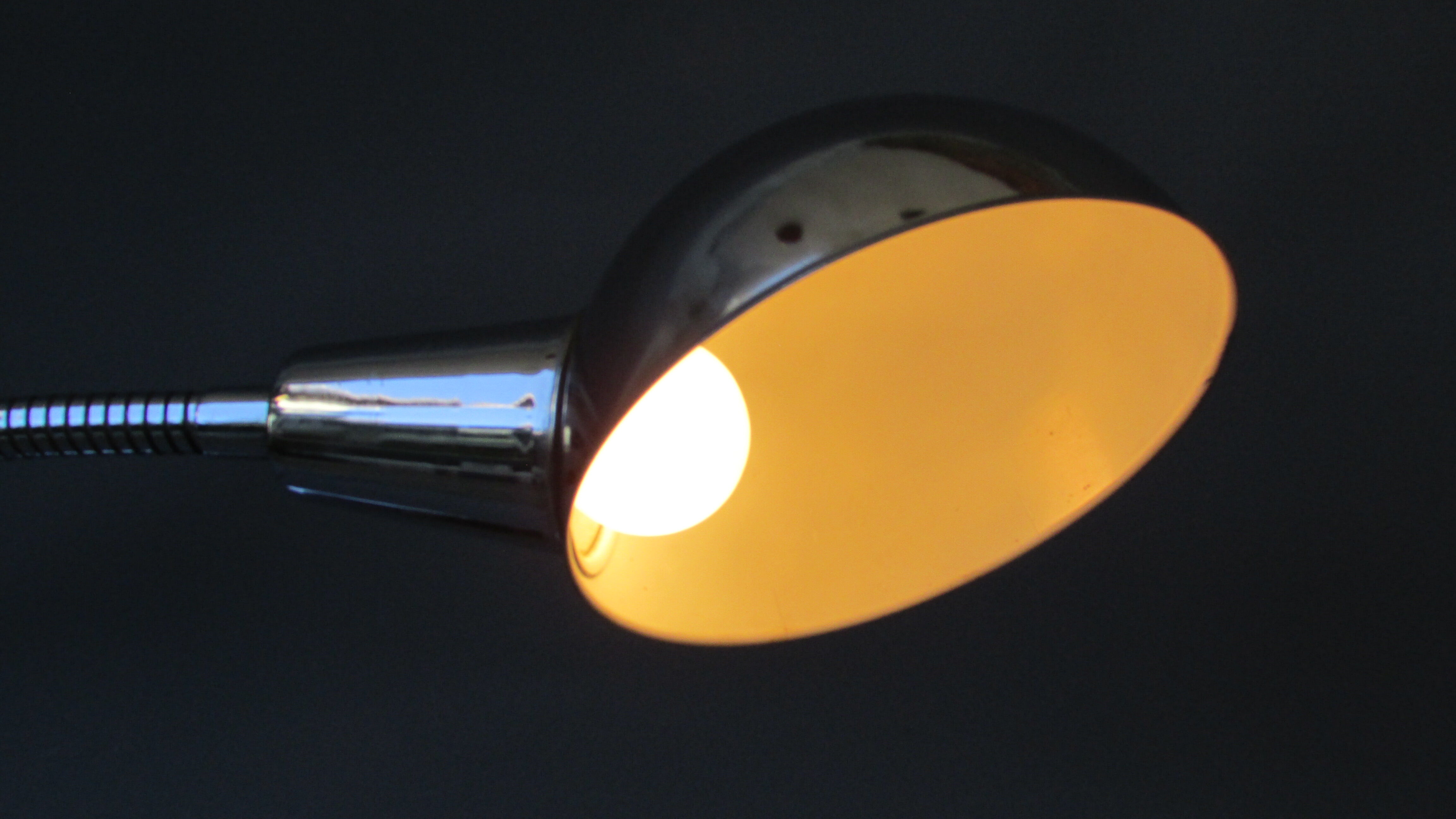 50s chrome articulated desk lamp