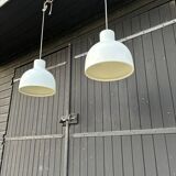 2 metal pendant lights - Sweden 70s/80s
