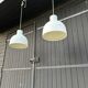 2 metal pendant lights - Sweden 70s/80s
