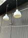 2 metal pendant lights - Sweden 70s/80s