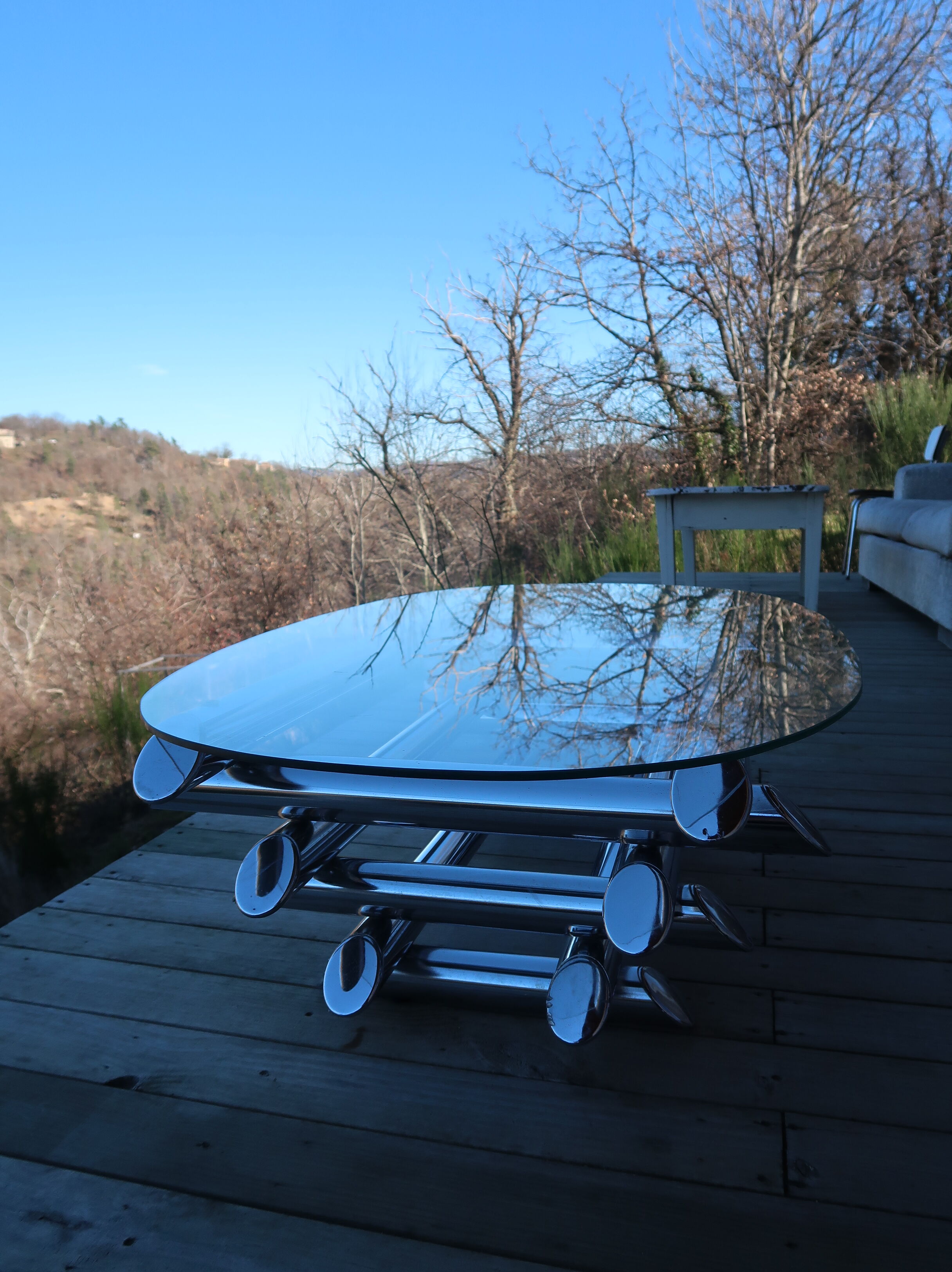 Chrome tubular table 70 ́s