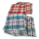 Set of 12 vintage checkered napkins – Red and turquoise