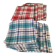 Set of 12 vintage checkered napkins – Red and turquoise