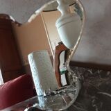 Beveled mirror to be put down vintage 24 X 17 cm