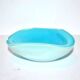 Murano glass trinket tray, opaline colored glass, 1970s design by Seguso Sommerso