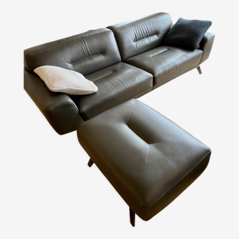 Roche Bobois matching sofa and pouf set