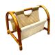 Vintage bamboo magazine rack – boho style / Mid-Century Modern, 1970s