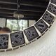 Oval ceramic mosaic mirror from the 50s/60s.
