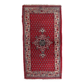 Tapis Seraband indien vintage en laine fait main – 74 x 143 cm - 1C1036