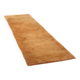 Tapis asiatique ancien en laine, noué main, 118 x 31 In