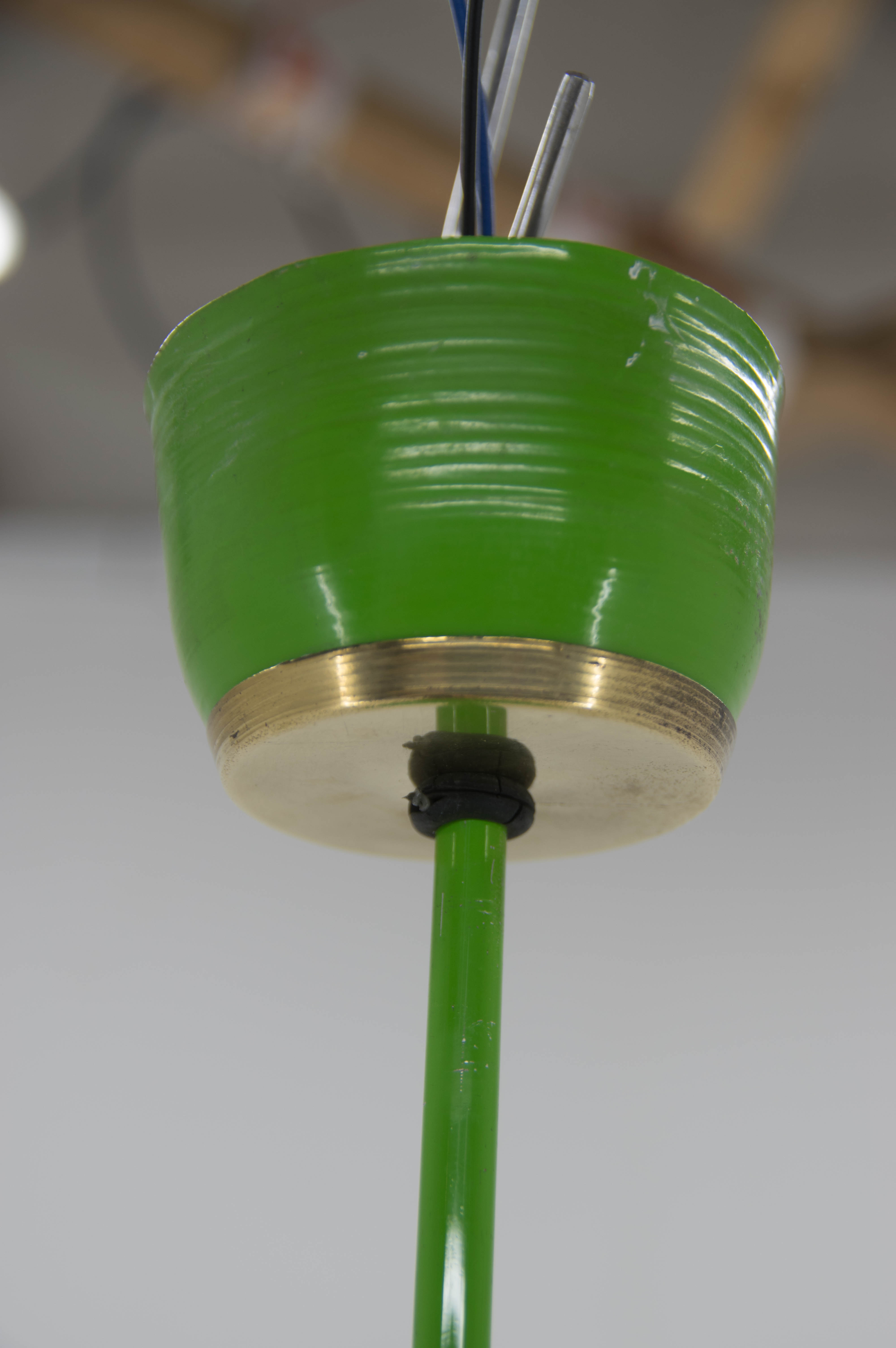 Space age metal pendant by ludib bratislava, czechoslovakia, 1960s