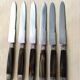 6 vintage table knives Pradel