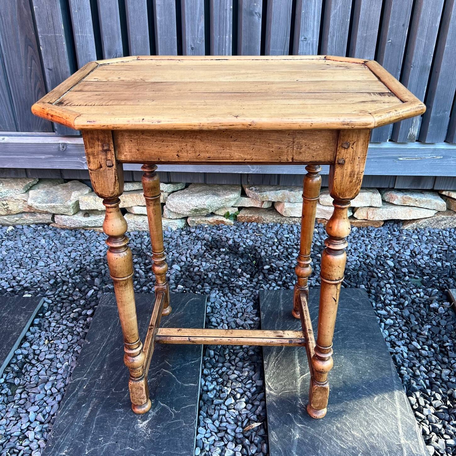 Walnut side table