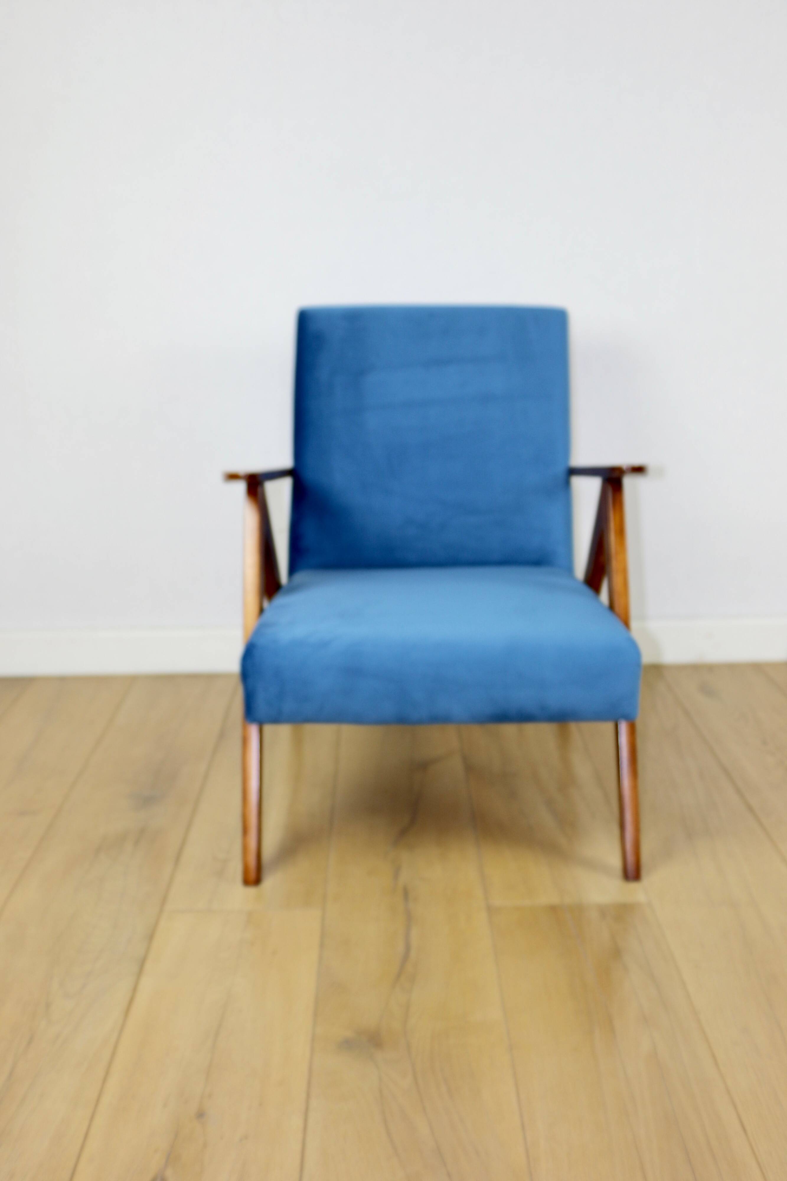 B-310 VAR armchair sea blue blue velvet - 2 pieces available