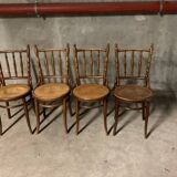 Fischel chairs, curved beech wood, from the years 1929/30.